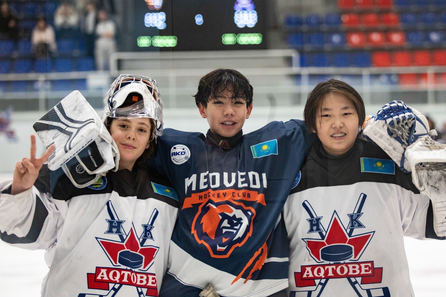 Второй матч плей-офф «СКА-Медведи» vs «Актобе» U-14 в кадрах